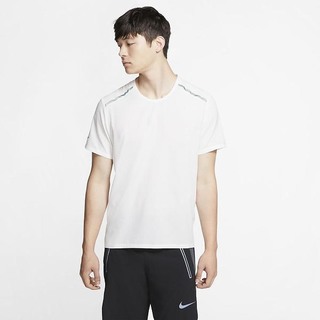 Top Nike Maneca Scurta Running Barbati Platină | ORWZ-28710